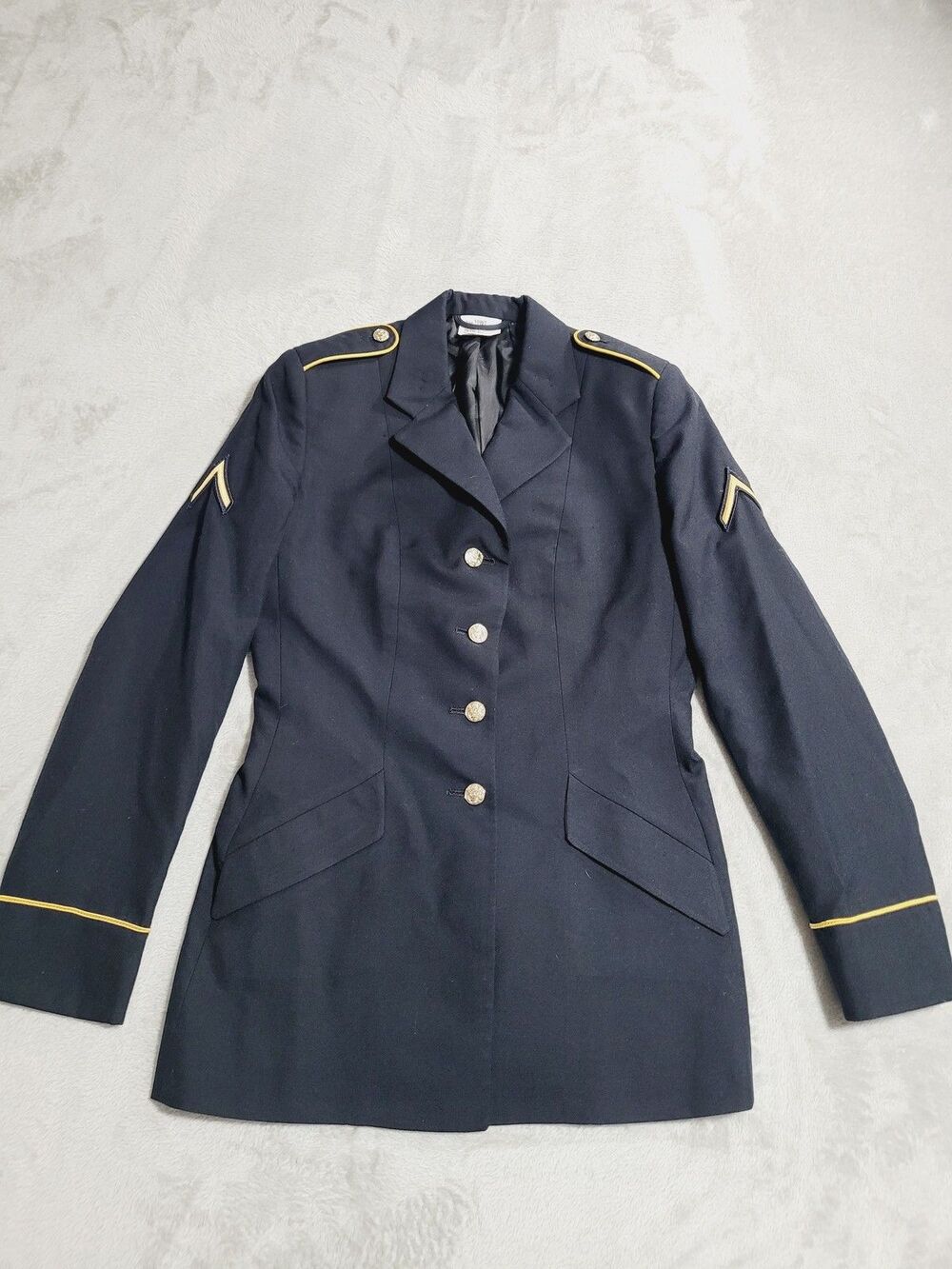 Bremen Bowdon Suit Jacket Womens 10 Tall Blue Army Dress Uniform Coat ASU